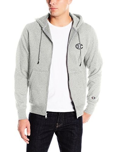 champion men's full zip hoodie